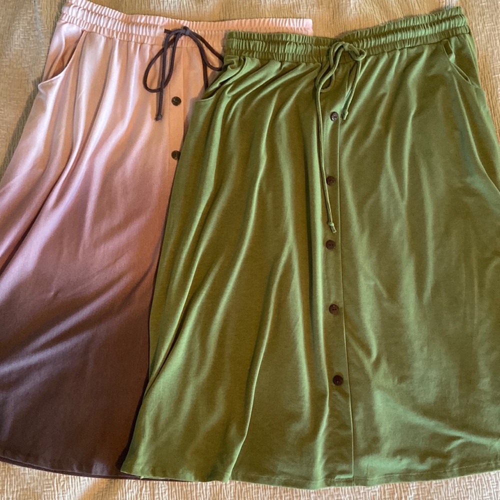 Midi length LLR skirts